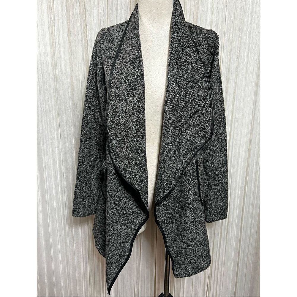 Me Jane Long Sleeve Wool Cardigan Sweater Jacket Size Small